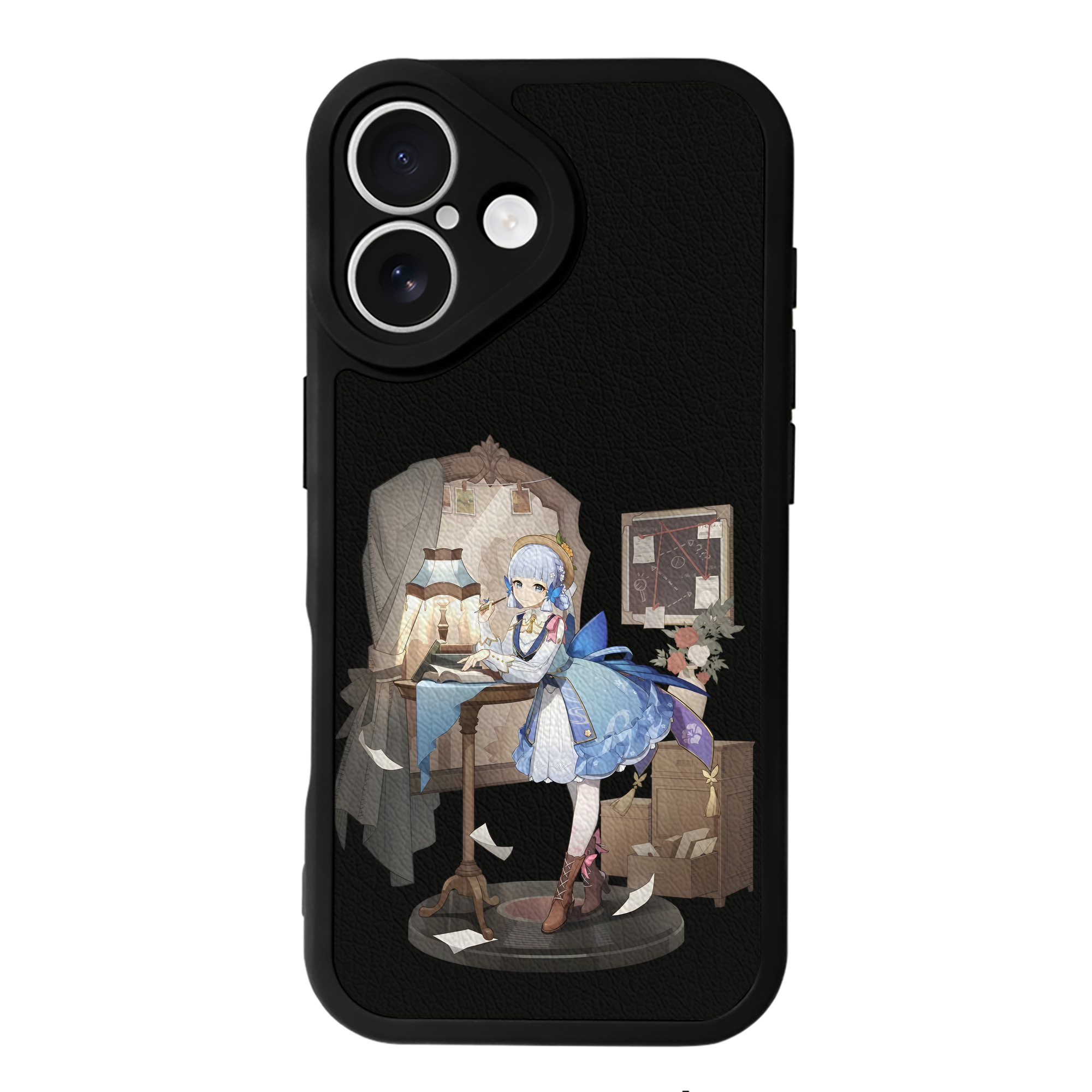 げんし神 神里綾華 神宮寺レン genshin Kamimiya Ren 【iPhone 16シリーズ対応】シリコンスマホケース（レザー調） 材質：シリコン